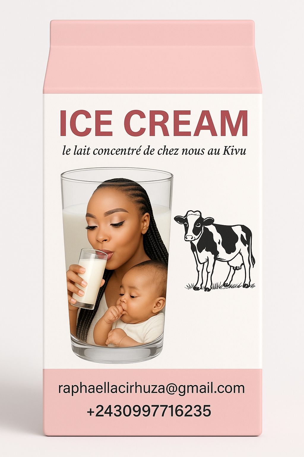 ICE CREAM le lait concentré de chez nous au Kivu